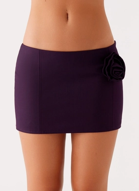 Campbell Mini Skirt - Plum Easy Outfit