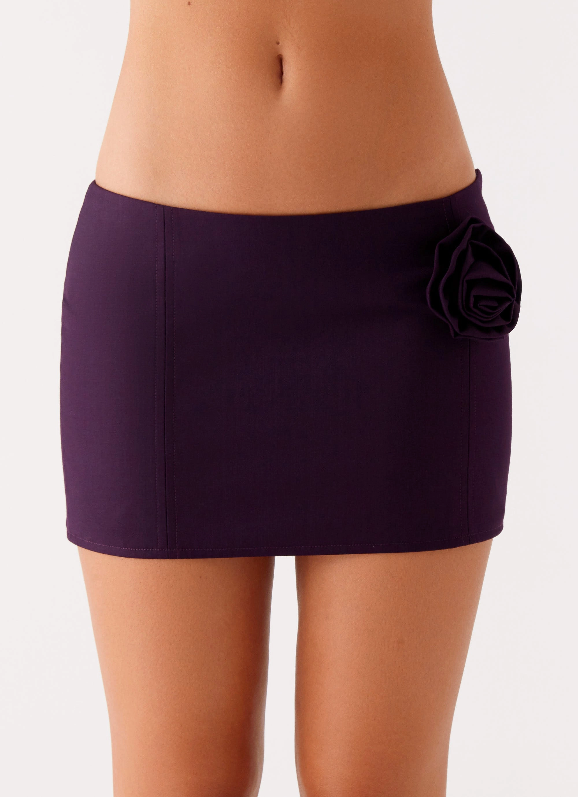 Street Style Campbell Mini Skirt - Plum