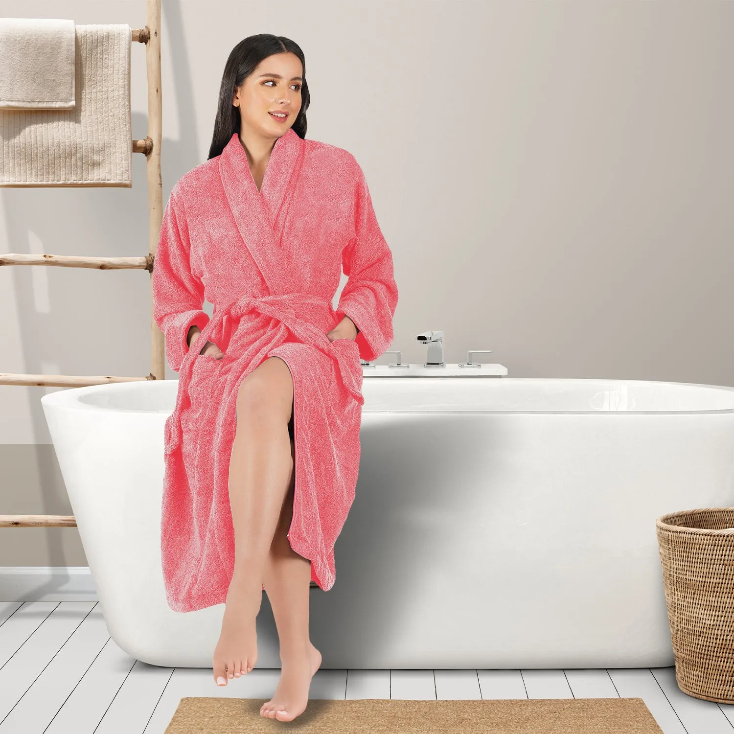 Canningvale  550 GSM Cotton Bathrobe  for Women