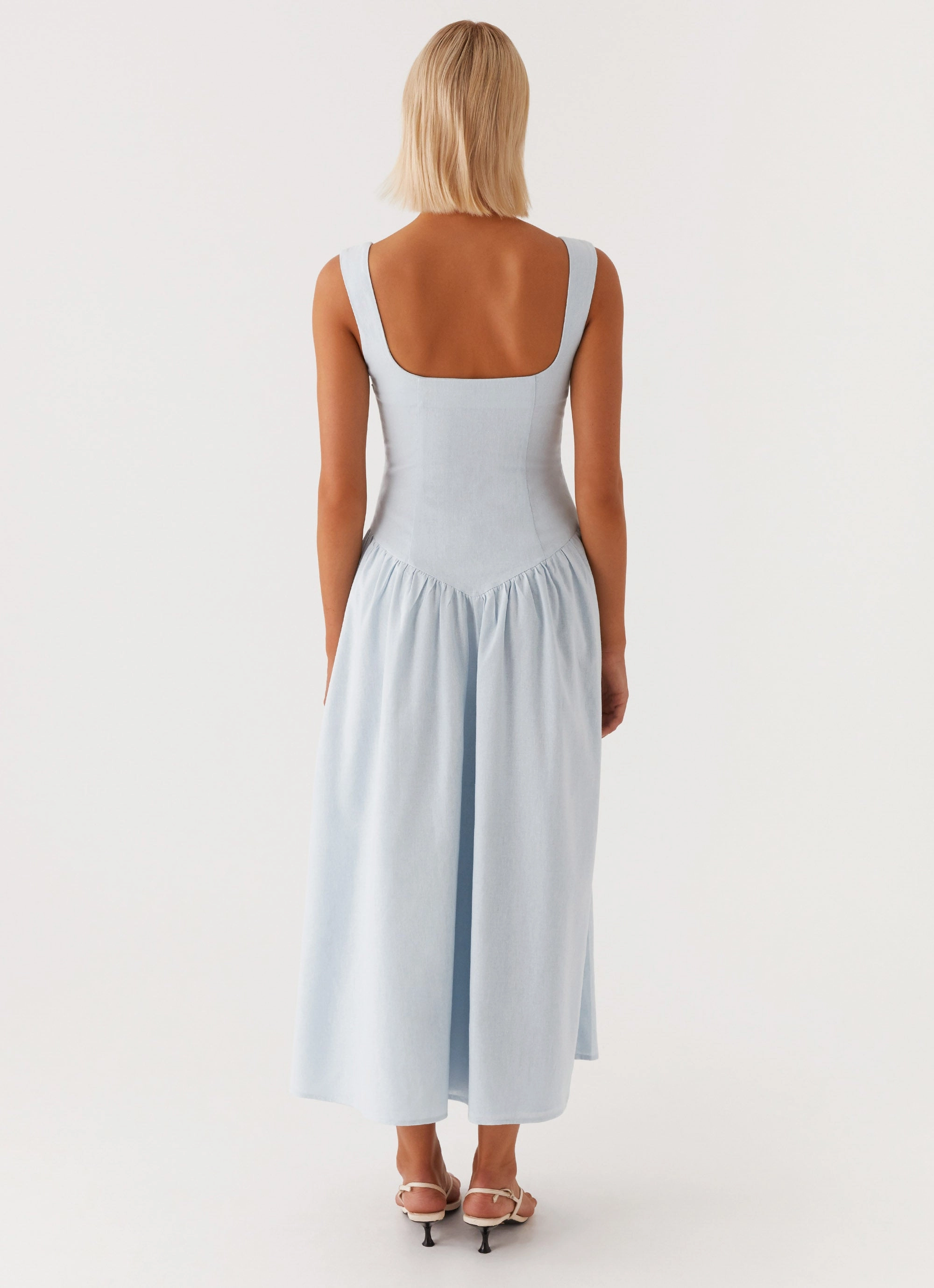 Suzie Midi Dress - Blue Flexible Layers Lounge Fit