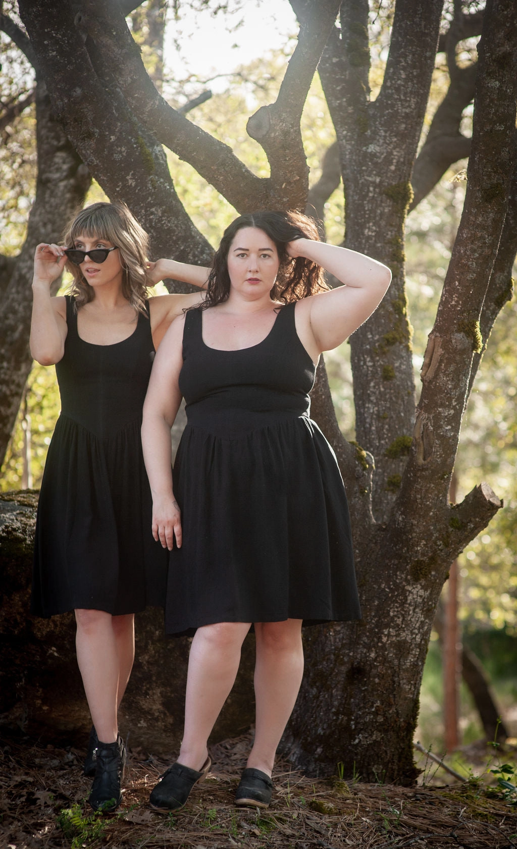Vacation Vibes Agnes dress in Black Linen