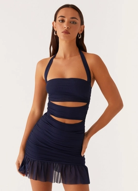 Layer Combo Devyn Mini Dress - Navy