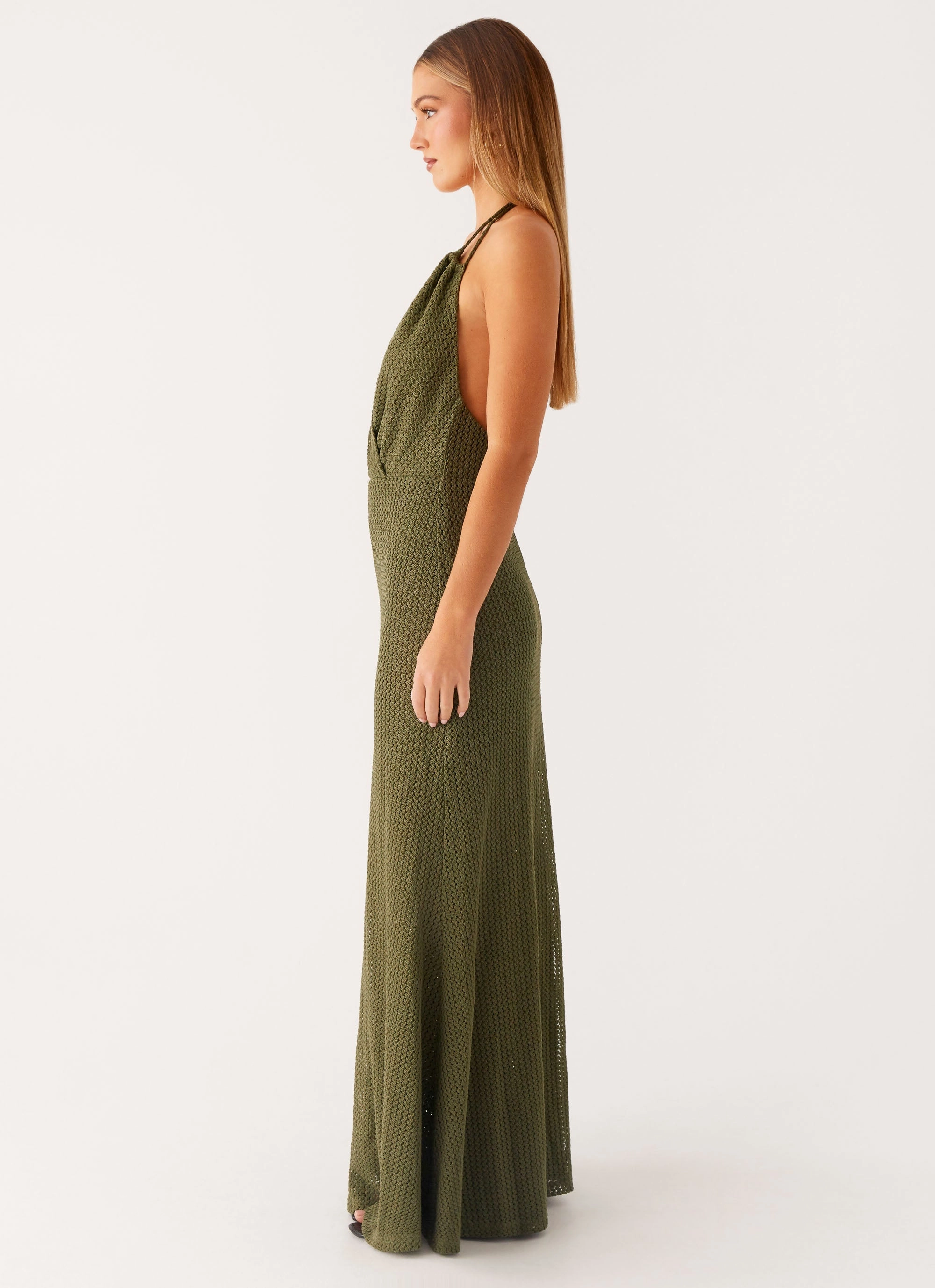 Slim Form Thora Maxi Dress - Olive