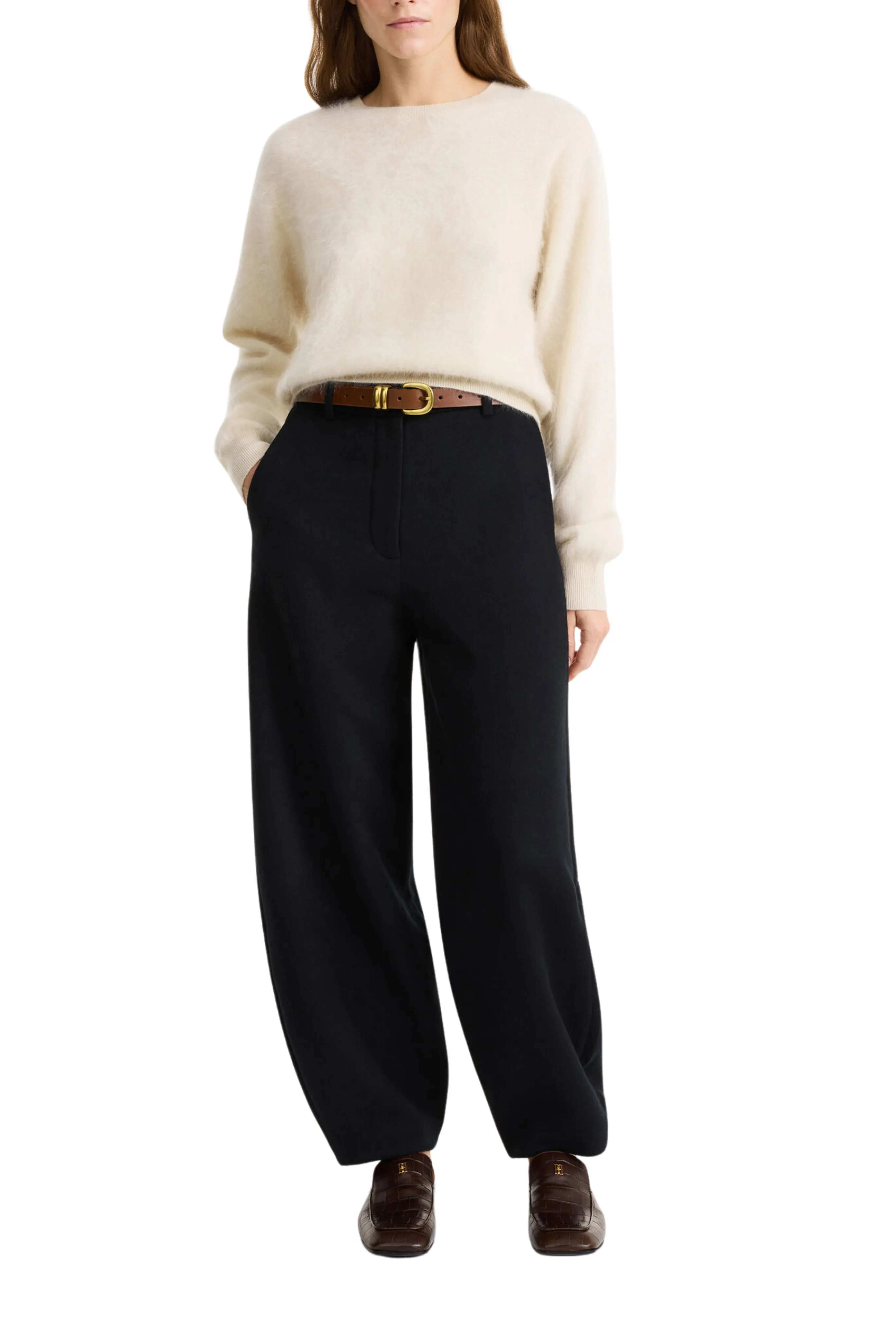 Carlien Pants in Black Reinforced Knees