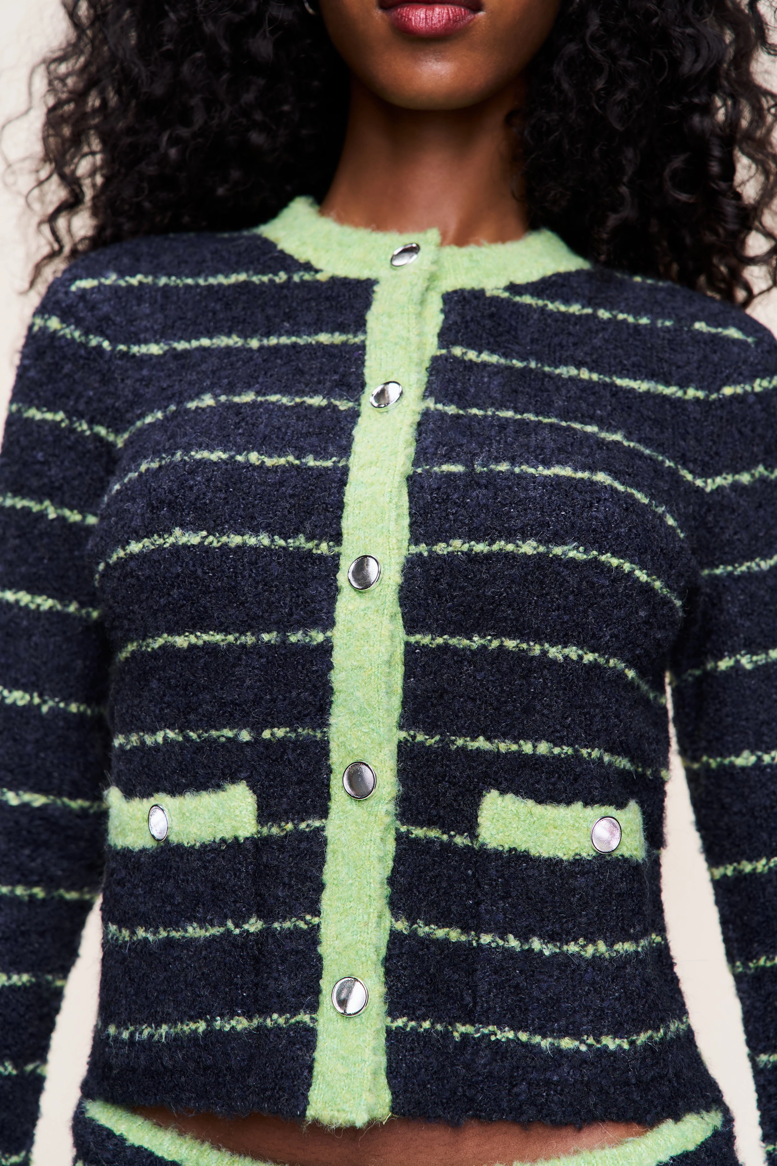 Carline Cardigan WideRibbed Texture Fall Comfort