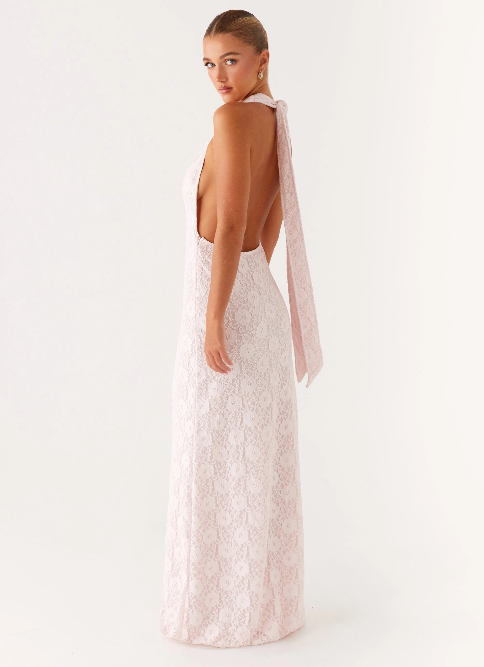 Carly Maxi Dress - Pink Flattering Silhouette Wear