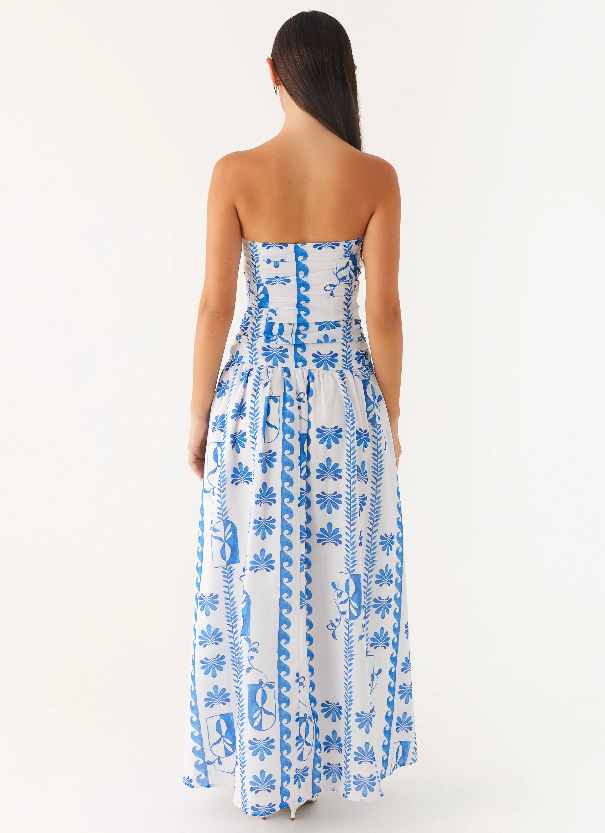 Lightweight-Structure Carmel Maxi Dress - Floral Wave