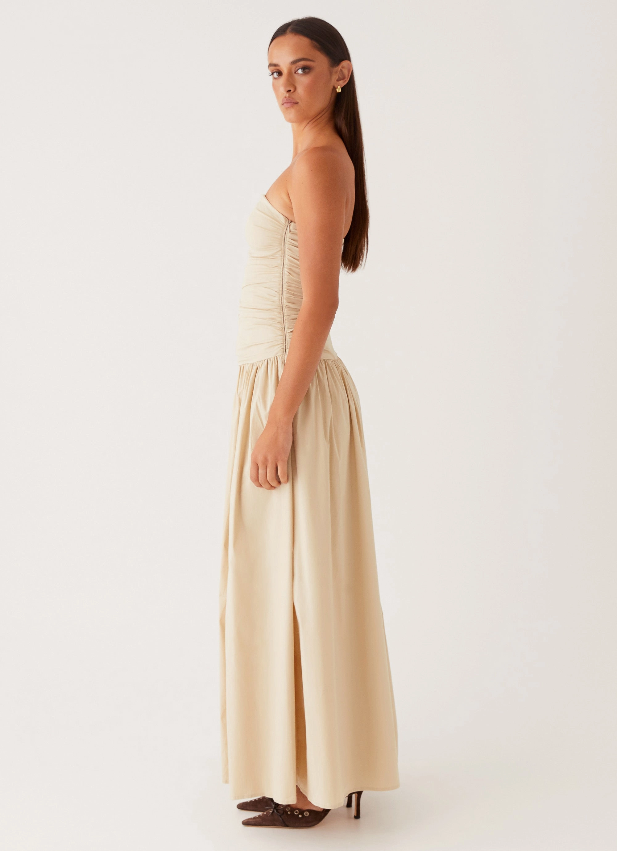 Morning Wear Walkable Flow Carmel Maxi Dress - Ivory