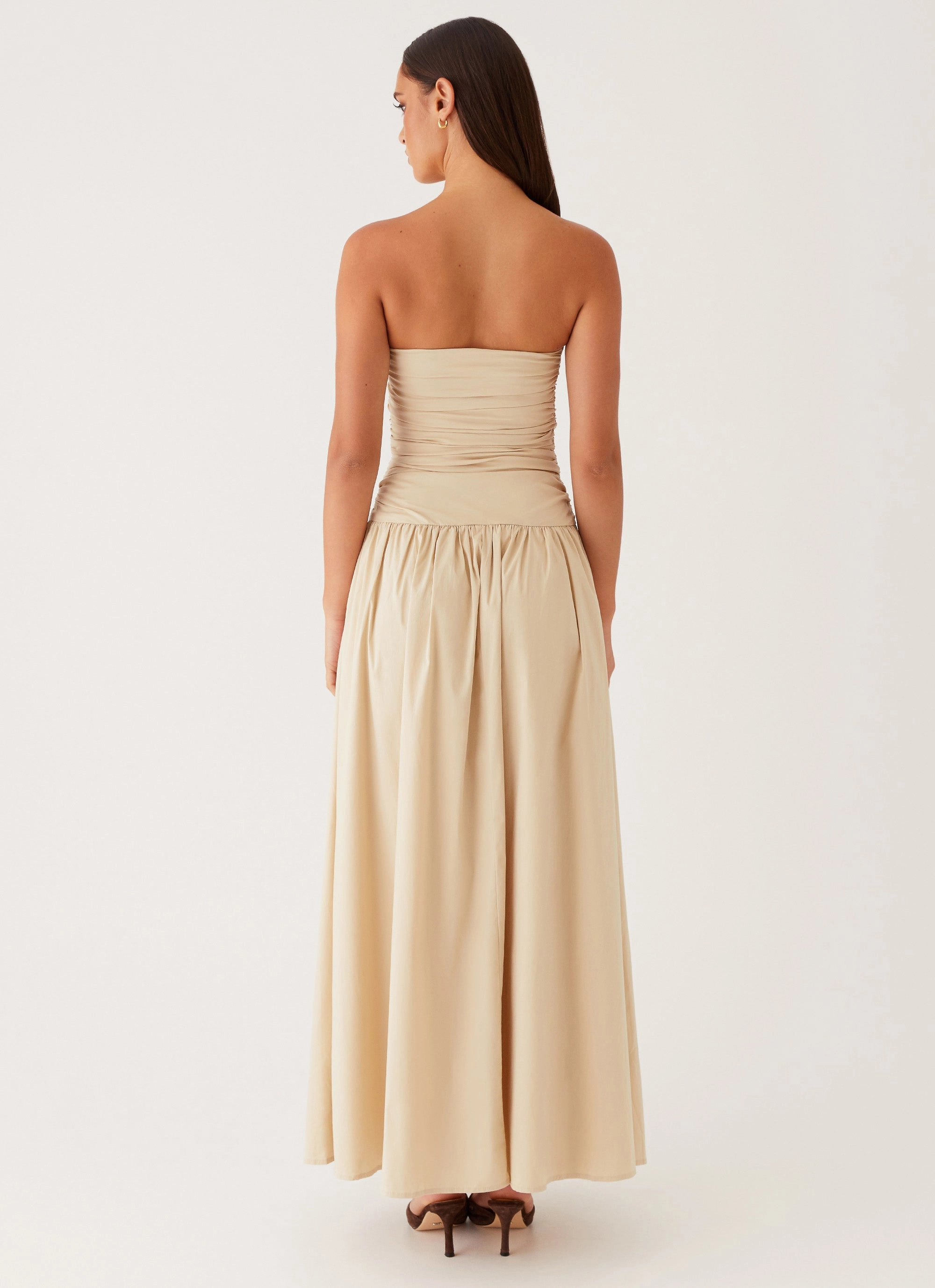 Thermal-Lined Perfect Wear Carmel Maxi Dress - Ivory