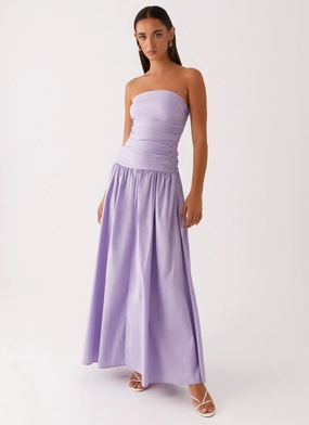 Velvet-Touch Modern Comfort Carmel Maxi Dress - Lavender