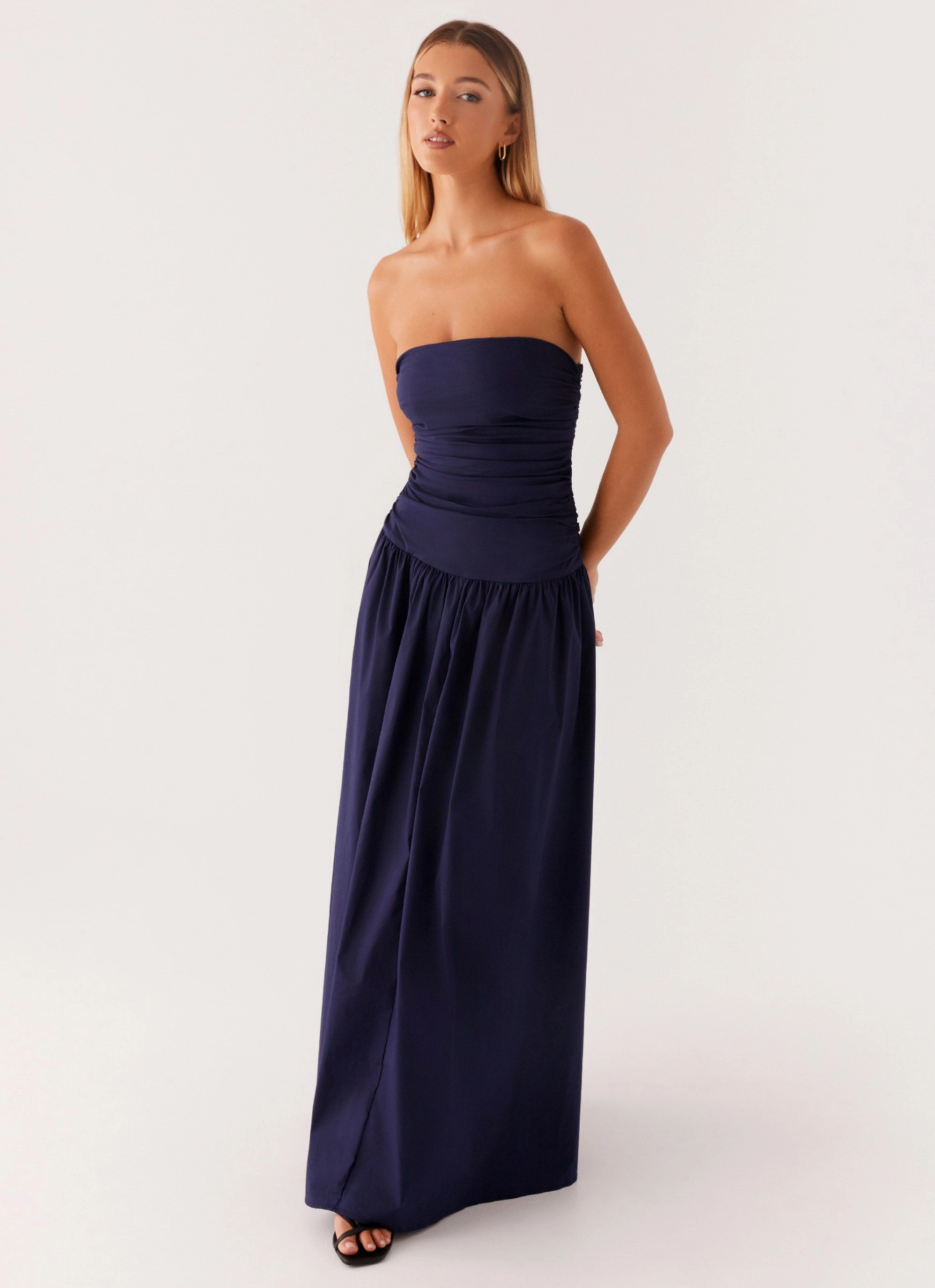 Carmel Maxi Dress - Navy Simple yet sophisticated gown Nordic Calm