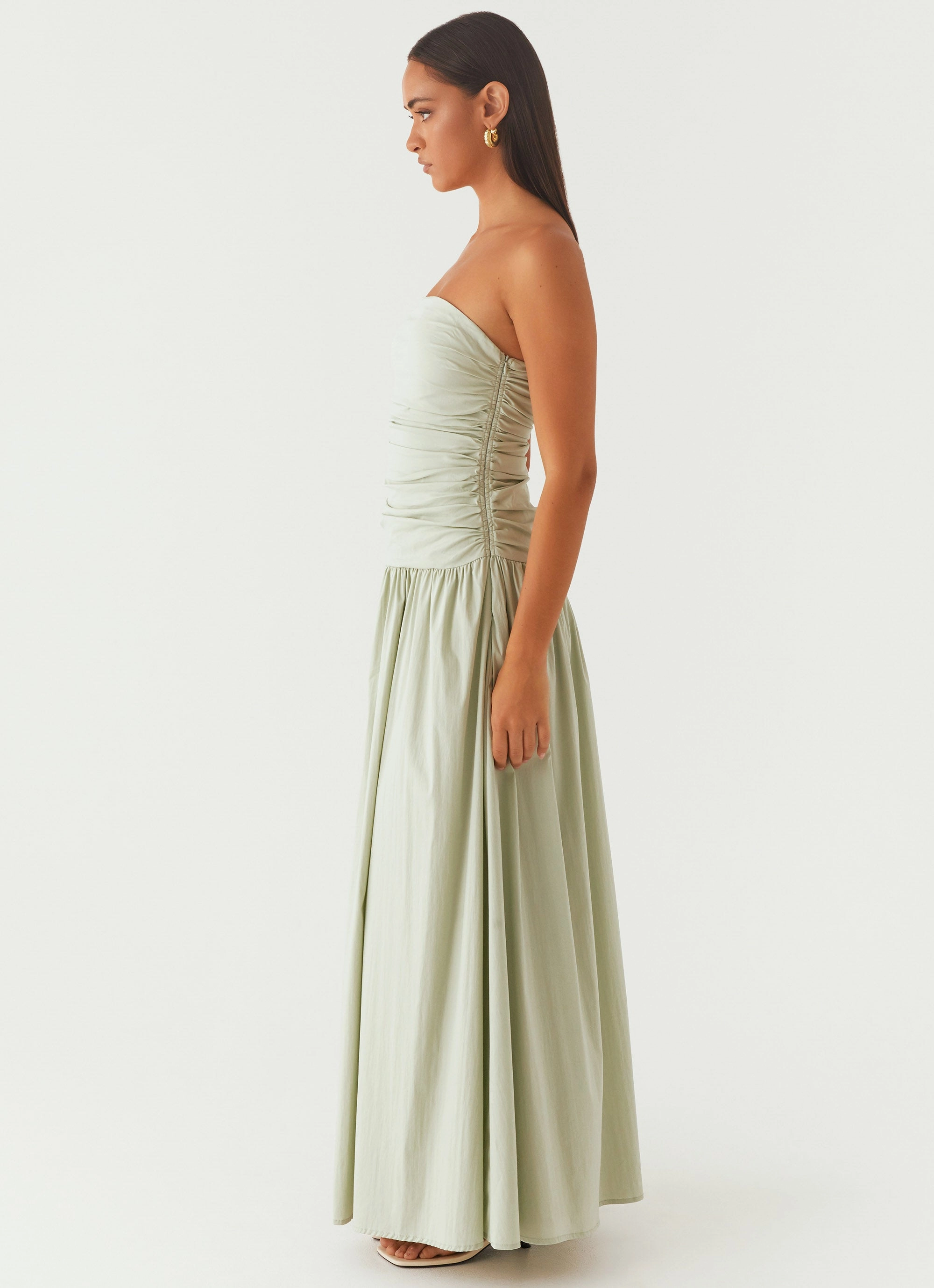 Carmel Maxi Dress - Sage Warm Season Soft Profile