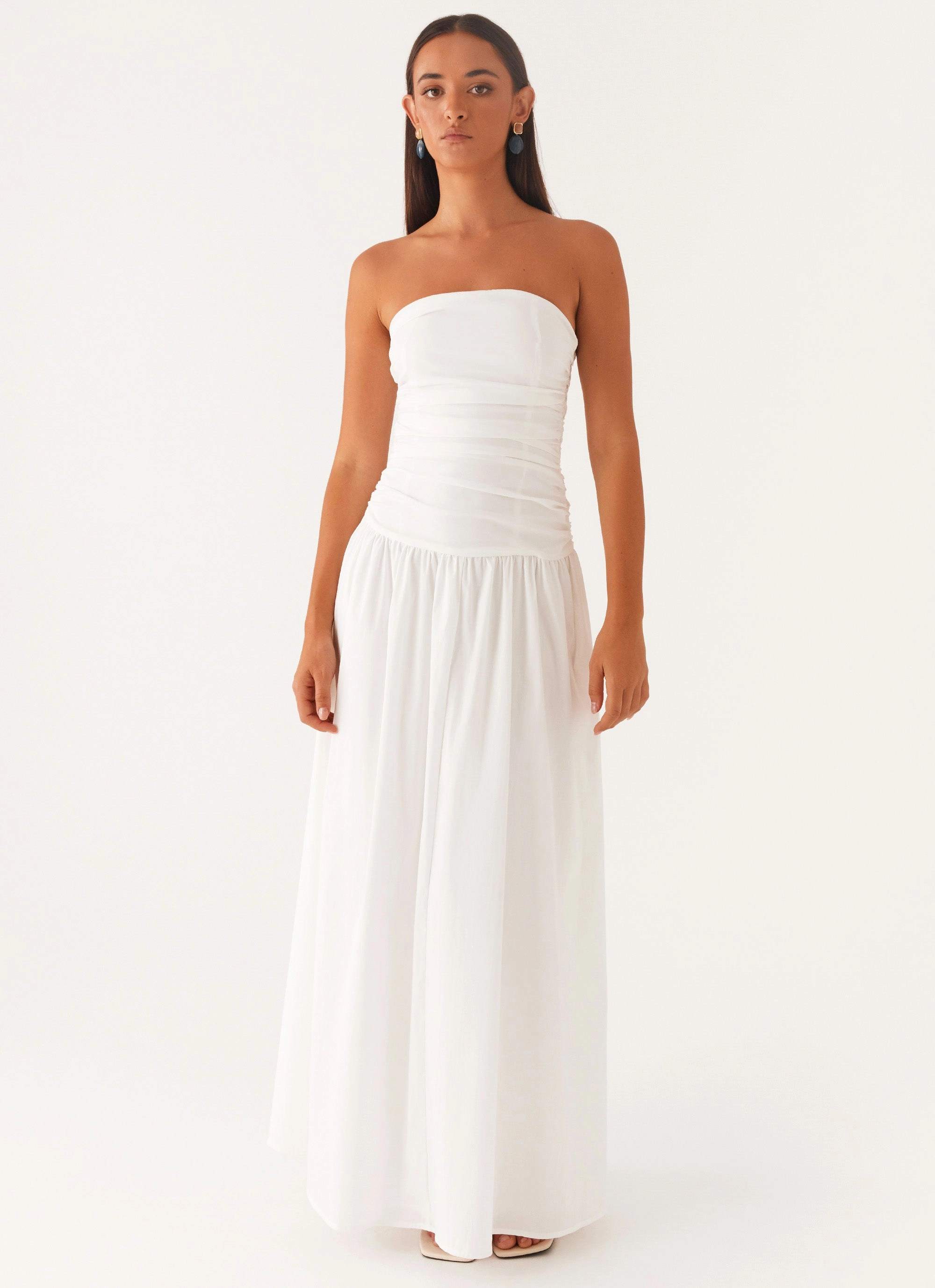 Elegant Appearance Carmel Maxi Dress - White