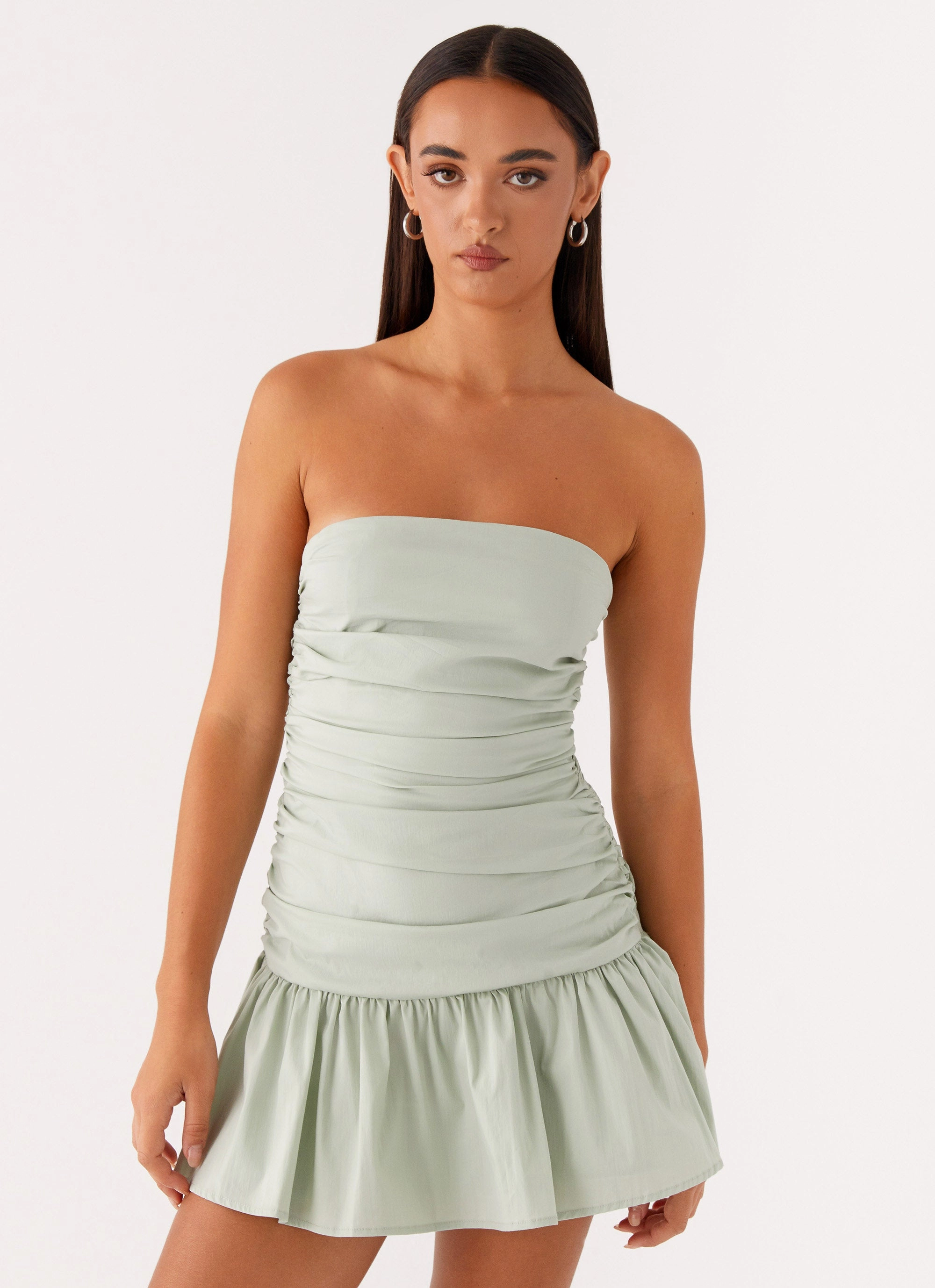 Carmel Mini Dress - Sage Fresh Aesthetic