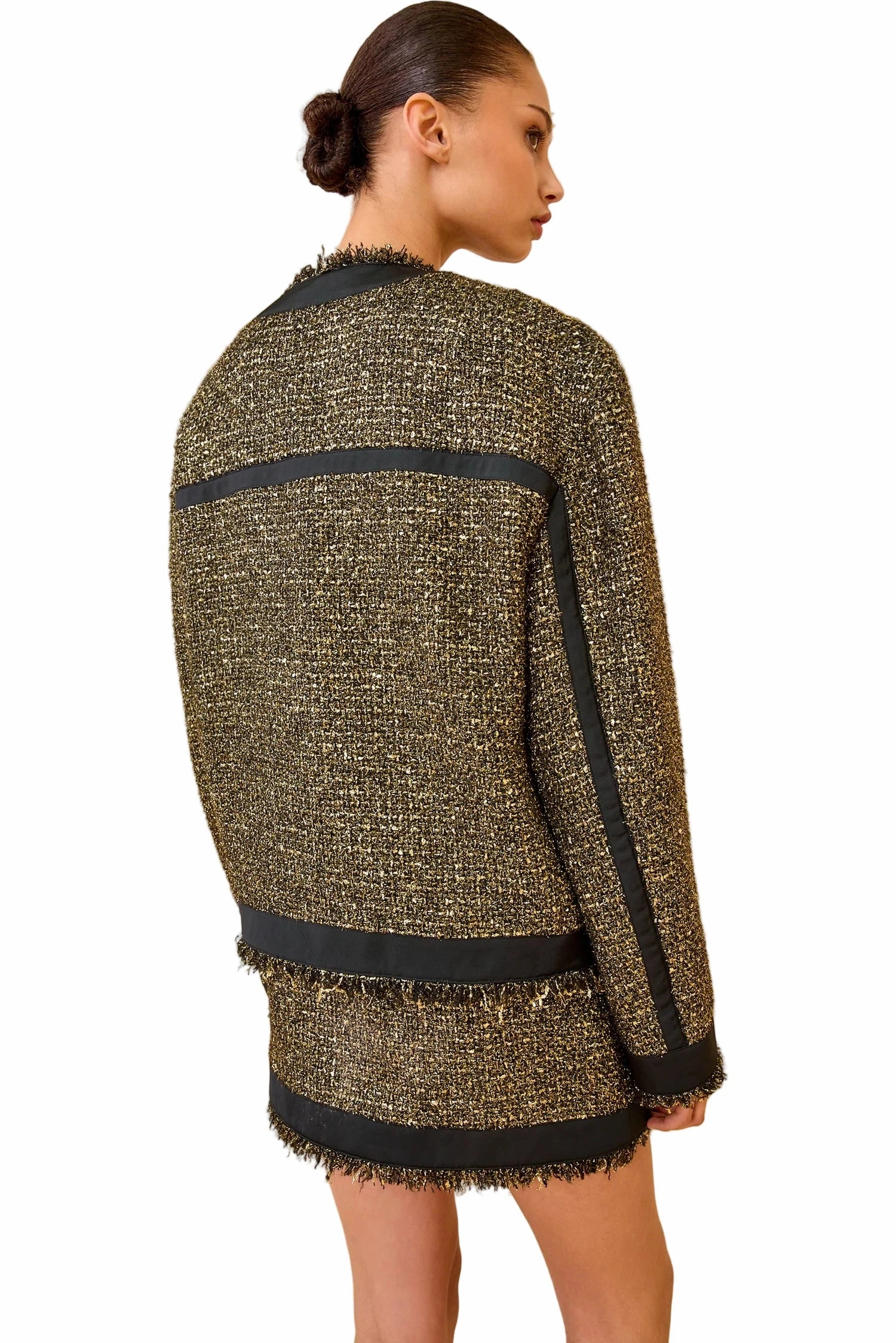 Carmella Tweed Coat in Tapestry Scissors