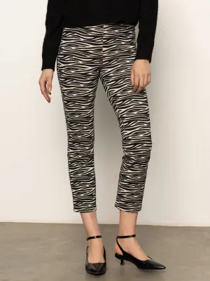 Carnaby Kick Crop Legging Fluid Zebra Trendy Design