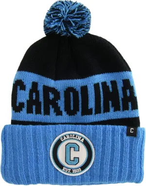 Carolina Ribbed Cuff Knit Winter Hat Pom Beanie