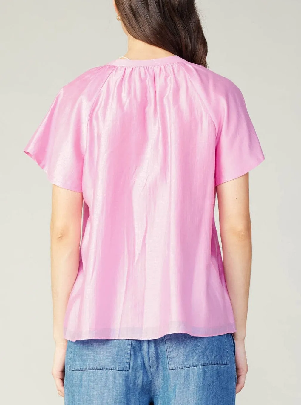 Carrie Top Pink Antimicrobial Finish Non Chafing Edges