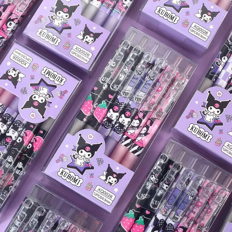 Cartoon Black Ink Gel Pens KI407