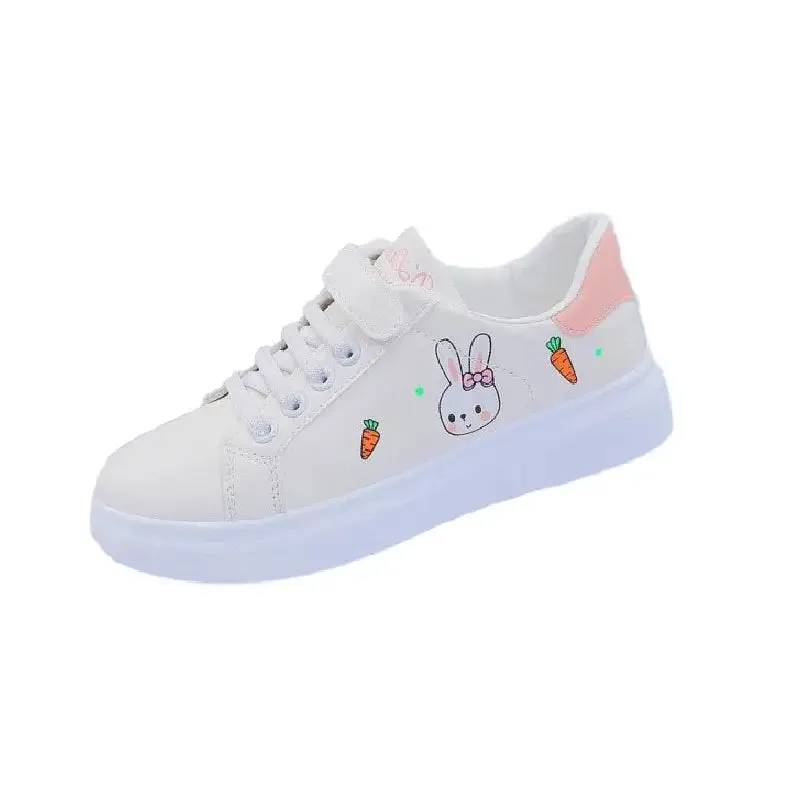 Cartoon Bunny Shoes Vegan Leather