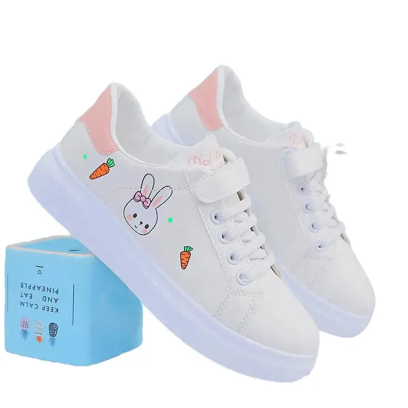 Cartoon Bunny Shoes Vegan Leather