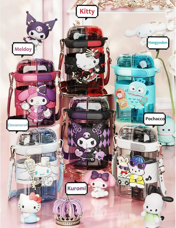 Cartoon Double Drinking Bottle 640ml KI427