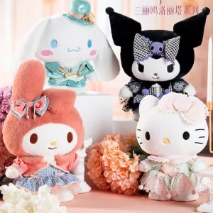 Cartoon Lolita Bow Standing Plush Doll 11 inch SK564