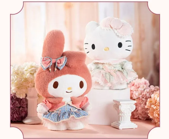 Cartoon Lolita Bow Standing Plush Doll 11 inch SK564