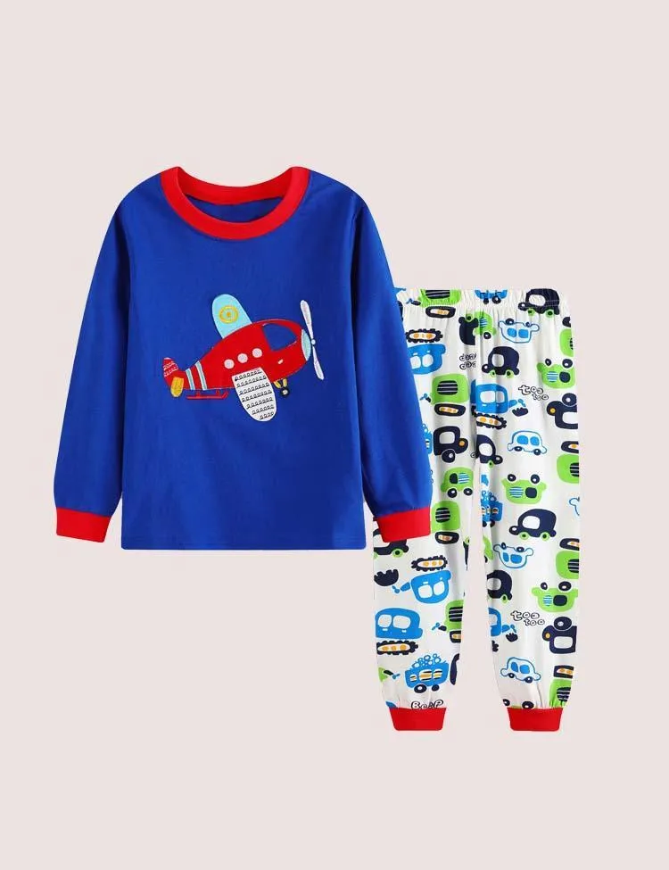 Cartoon Printed Pajamas Set