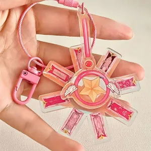 Cartoon Sakura Magic Stick Keychain LY4188
