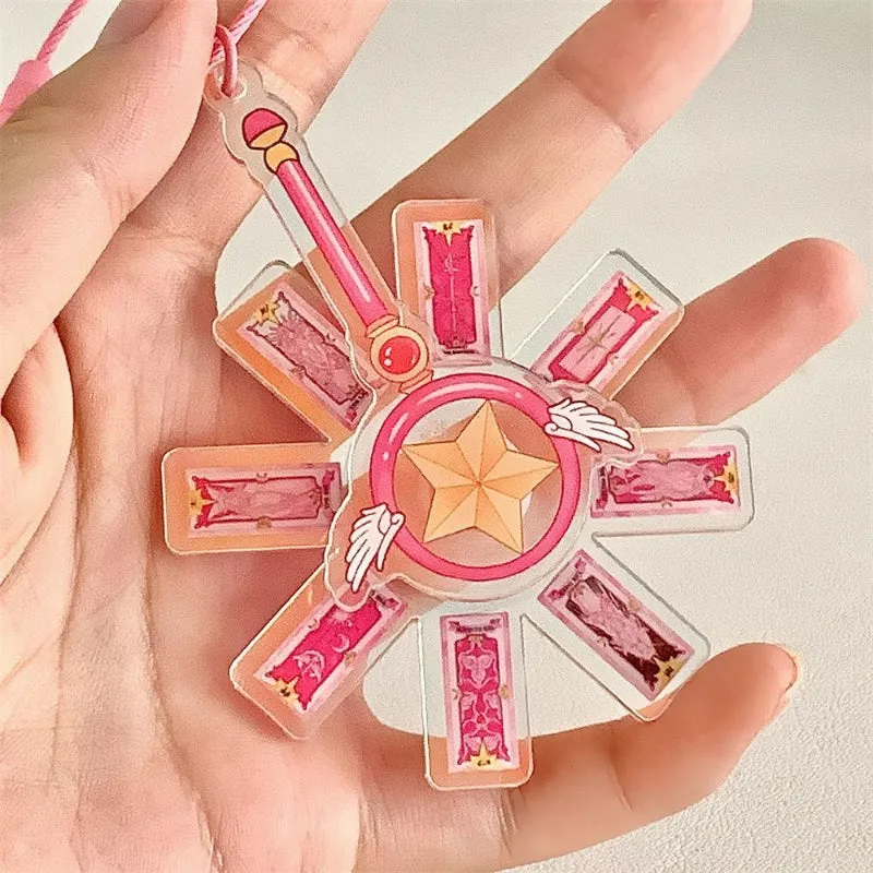 Cartoon Sakura Magic Stick Keychain LY4188