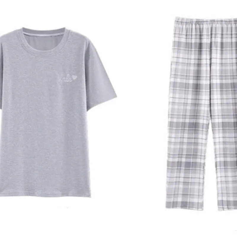 Cartoon Summer Couple Pajama Set