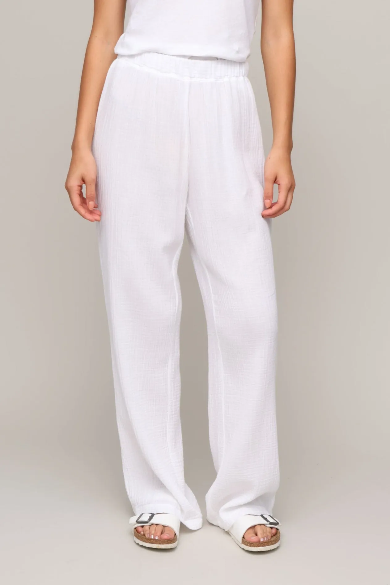 Relaxed Fit Easy Travel Cassidy Gauze Full Length Pant