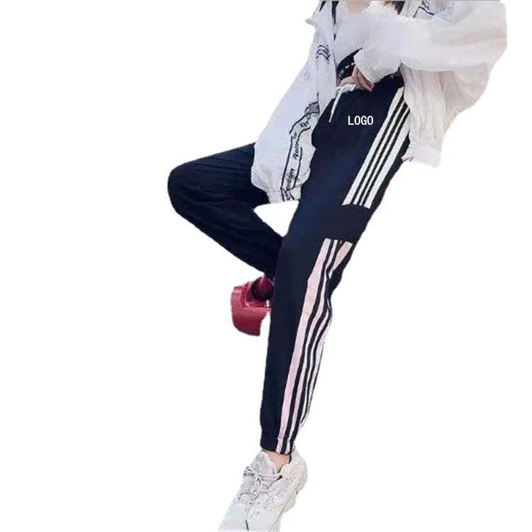 Casual Pants Women Loose Korean Sporty Jogger Ankle-Length Long Pants