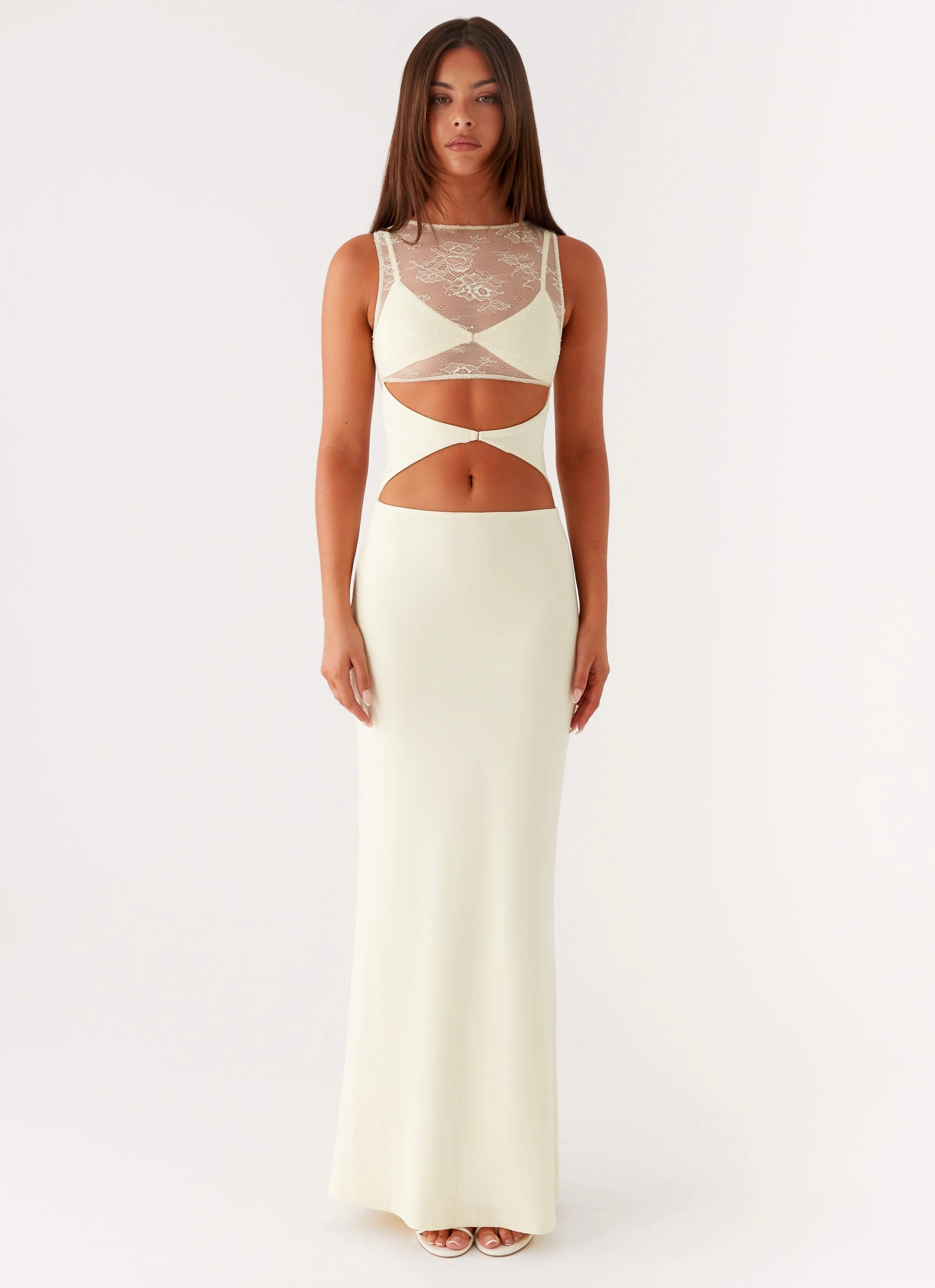 Imperial Maxi Dress - Yellow Minimalist-Trend
