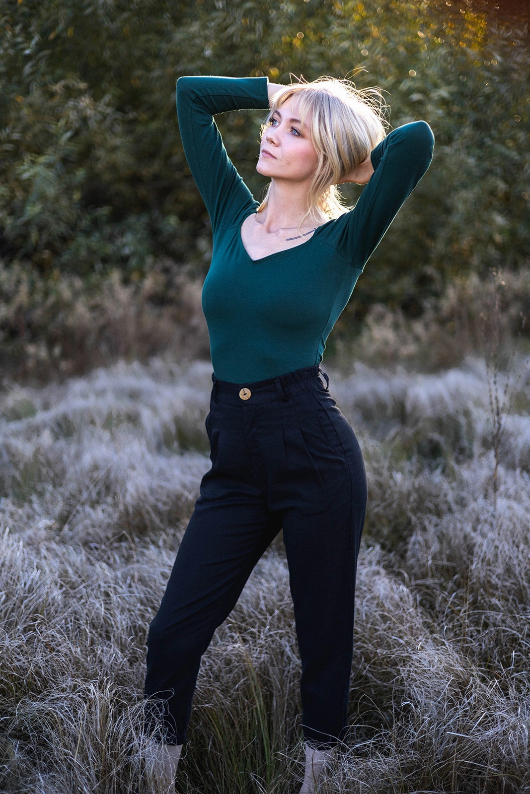 Perfect Pant in Black Linen MultiPocketDesign