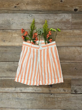 Perfect Shorts in Pink Stripe Low-rise style Stretch Comfort