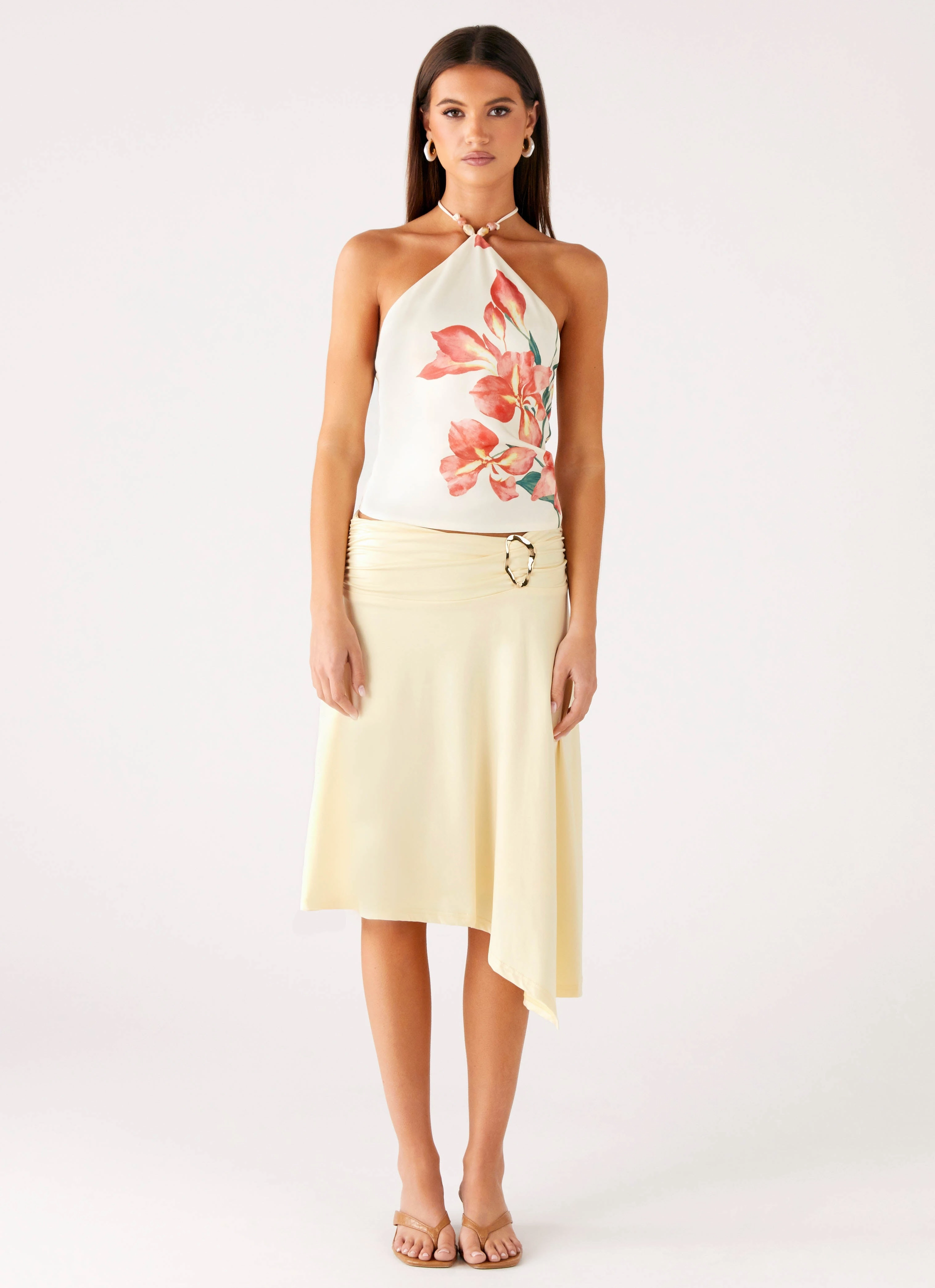 Brisa Midi Skirt - Butter Family Celebration Simple Layer