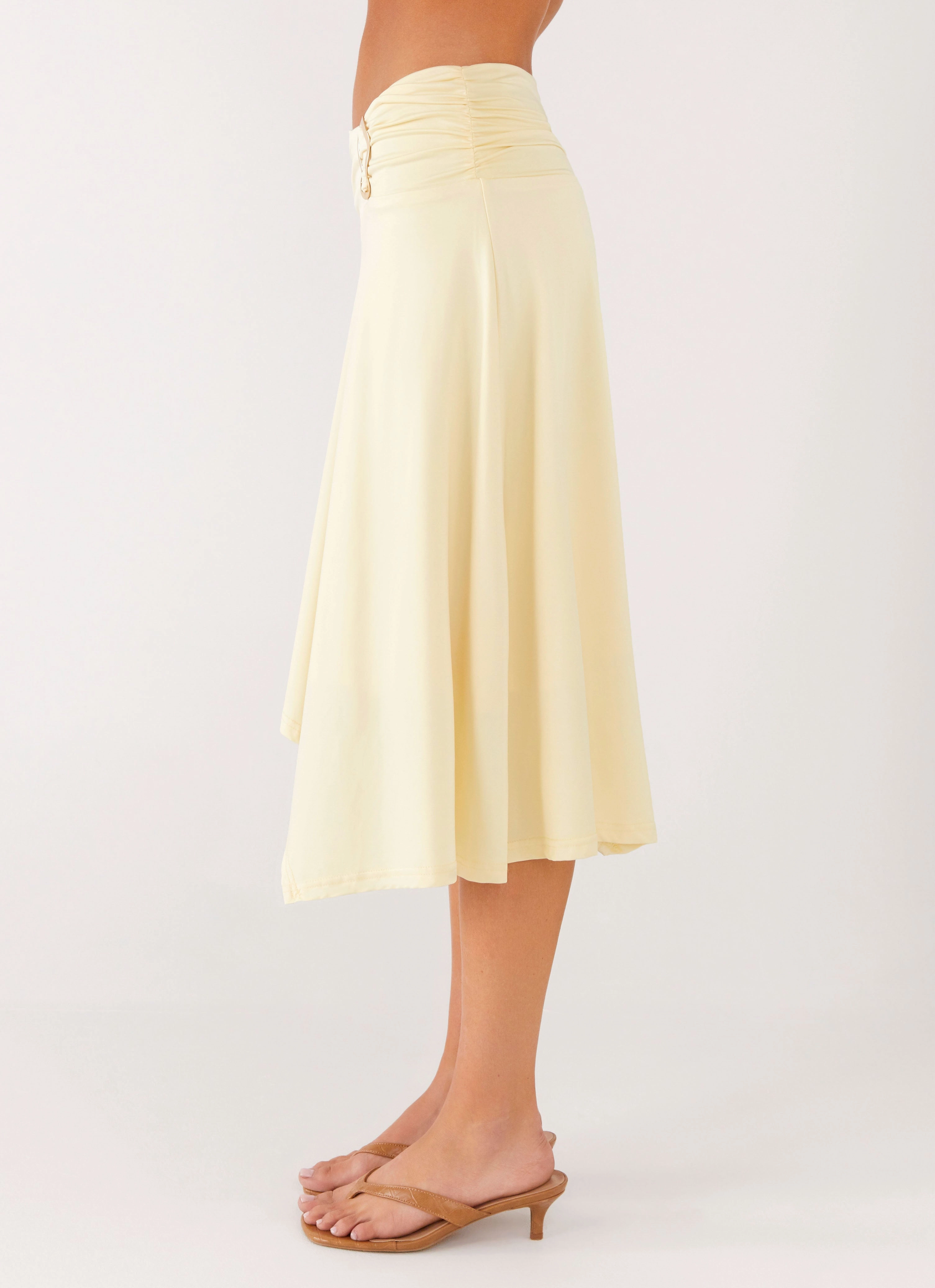Smart Fit Brisa Midi Skirt - Butter
