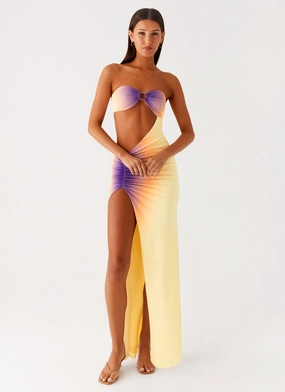 Ellisah Ombre Maxi Dress - Sunrise Ombre Bright Mood