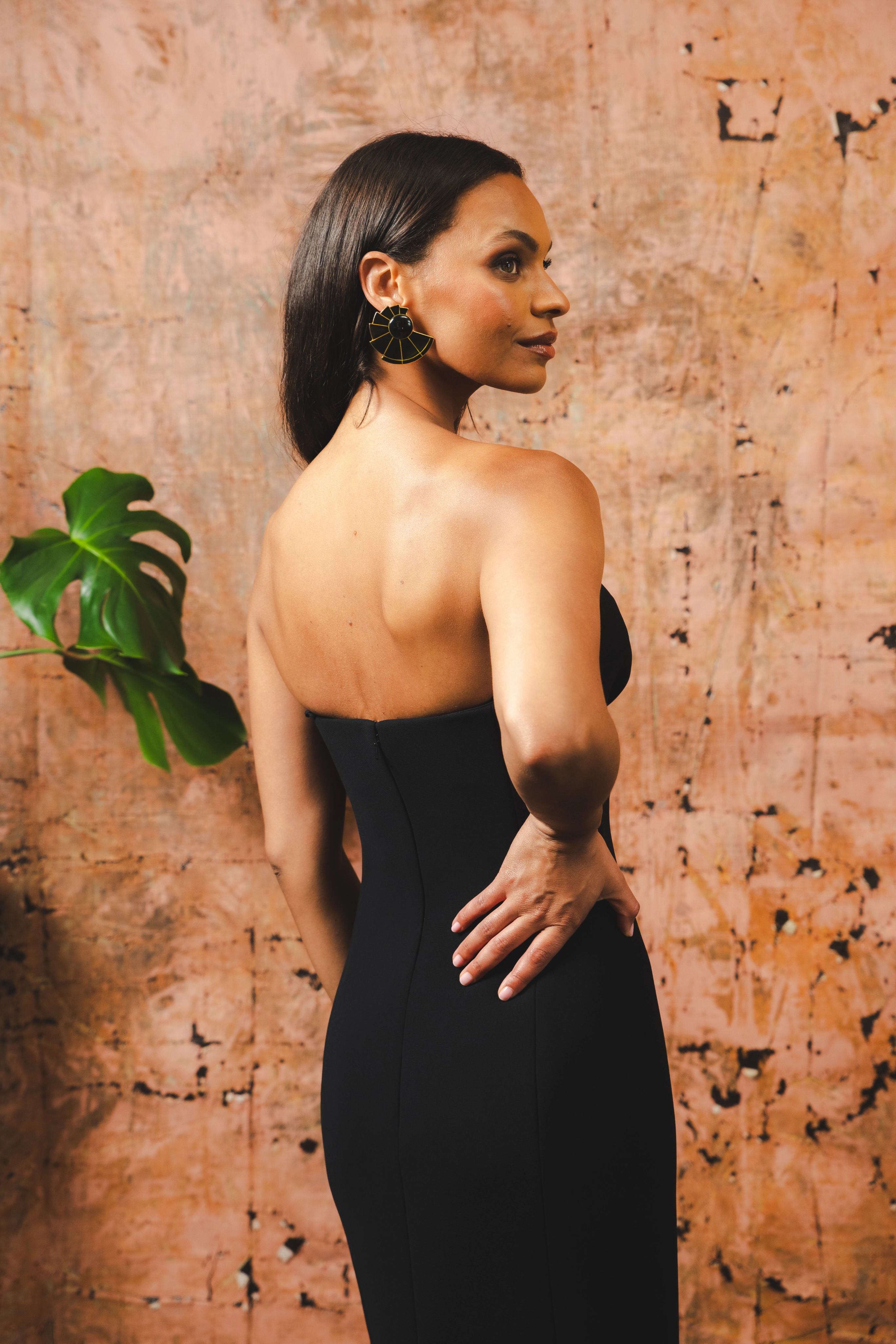 Cato Dress Dark Tones Lightweight Layer