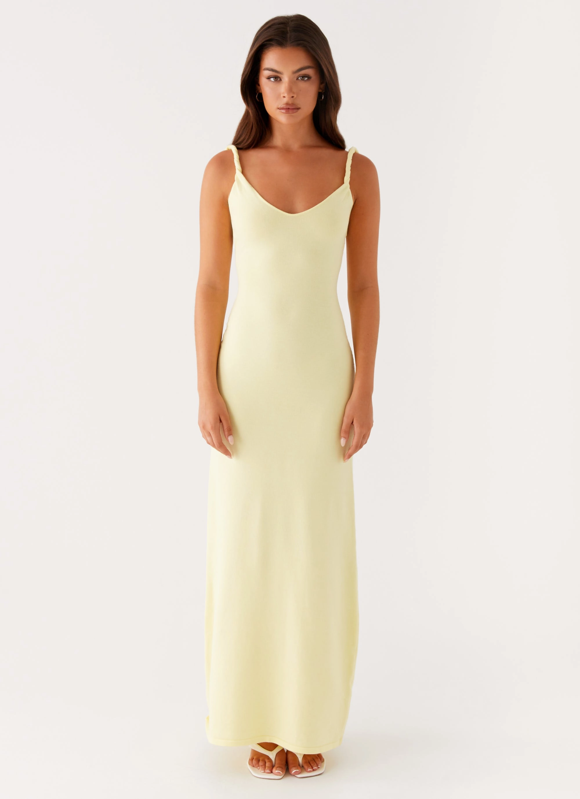 Vibrant Hue Perfect for Layering Anastasia Maxi Dress - Yellow
