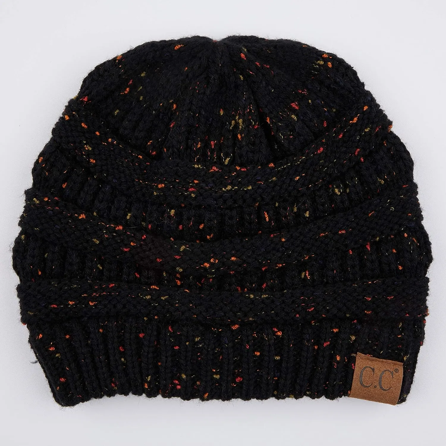 C.C Unisex Ribbed Confetti Knit Beanie (HAT-33)