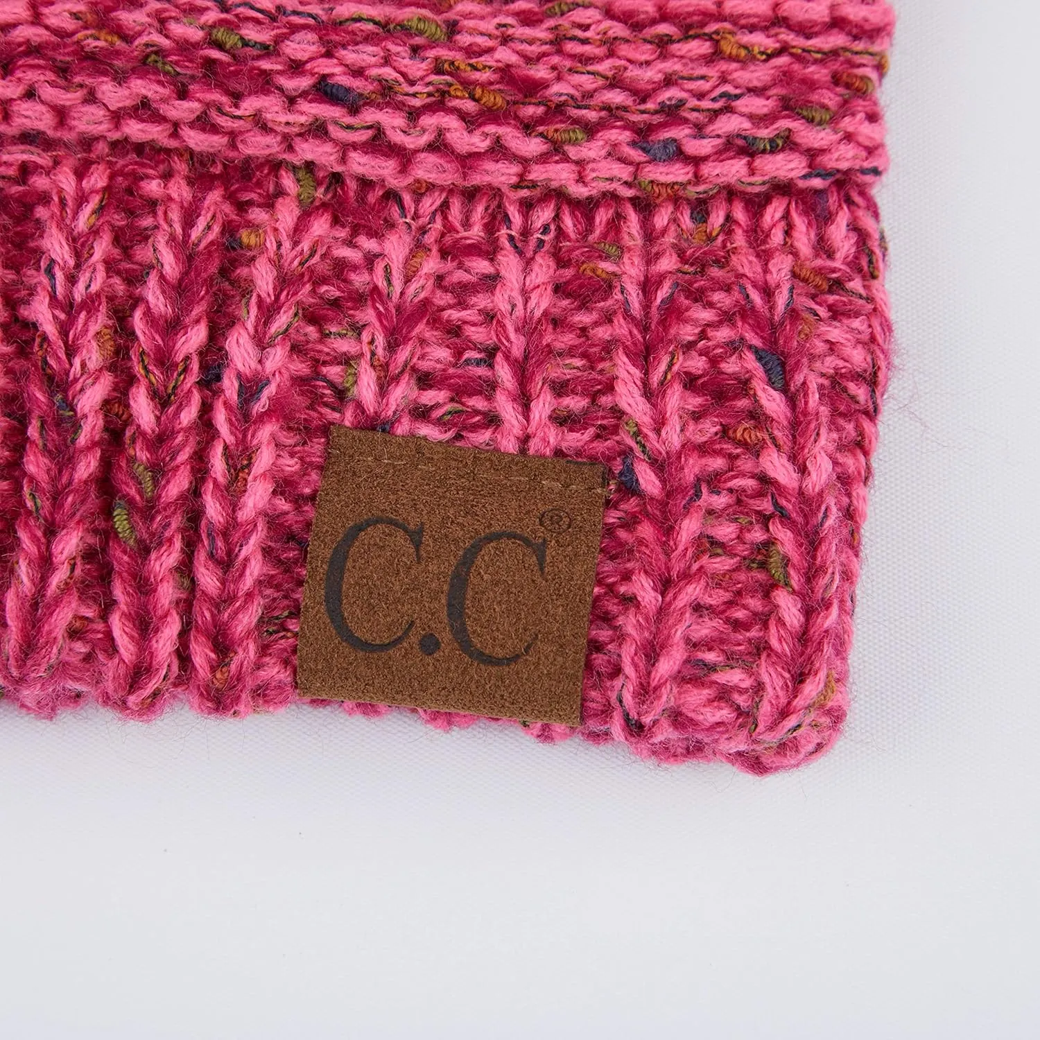 C.C Unisex Ribbed Confetti Knit Beanie (HAT-33)