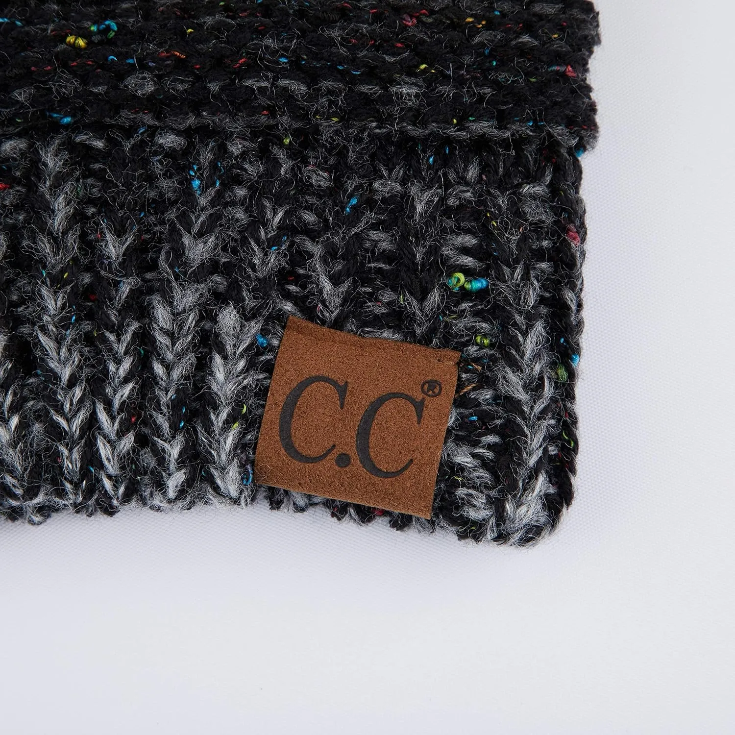 C.C Unisex Ribbed Confetti Knit Beanie (HAT-33)