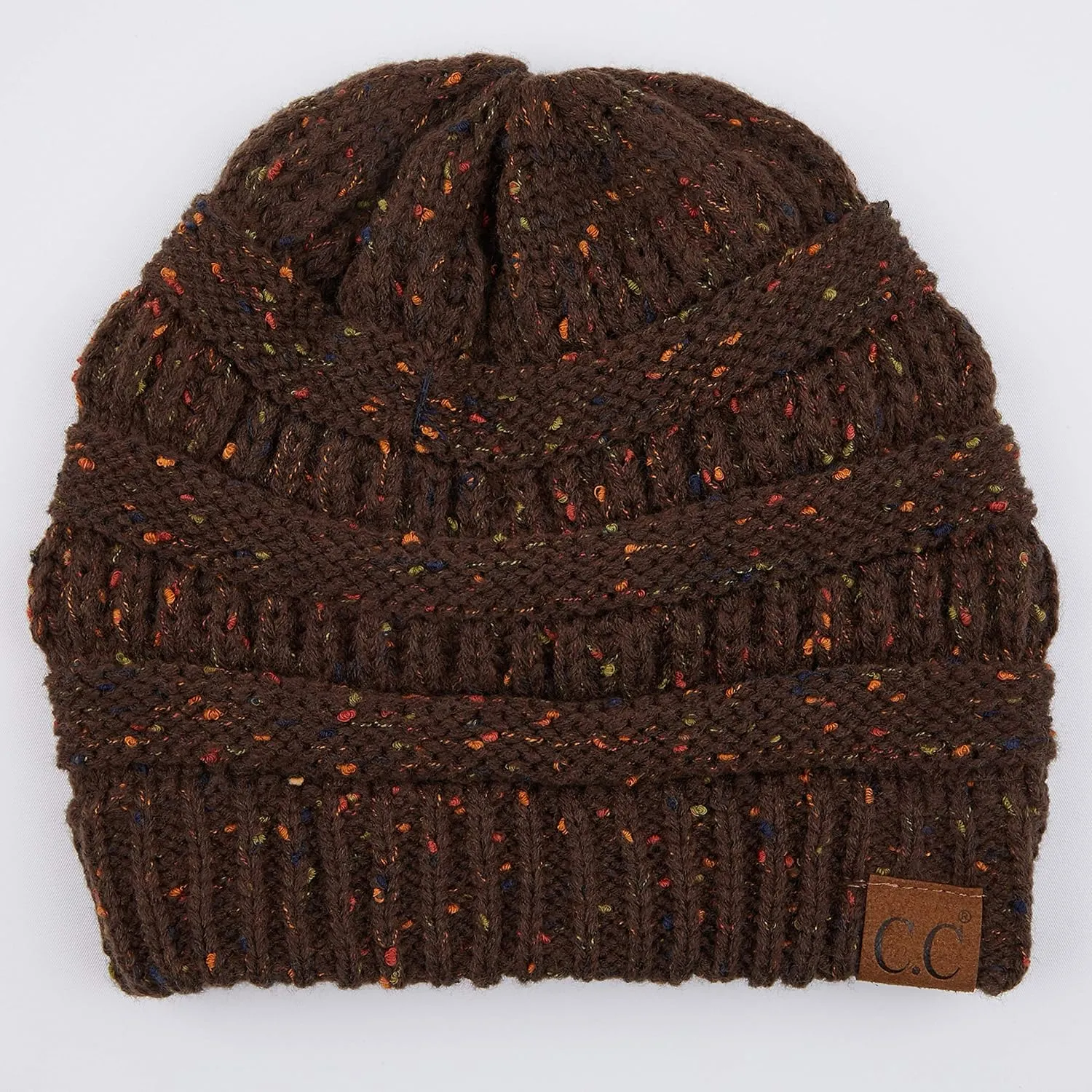 C.C Unisex Ribbed Confetti Knit Beanie (HAT-33)