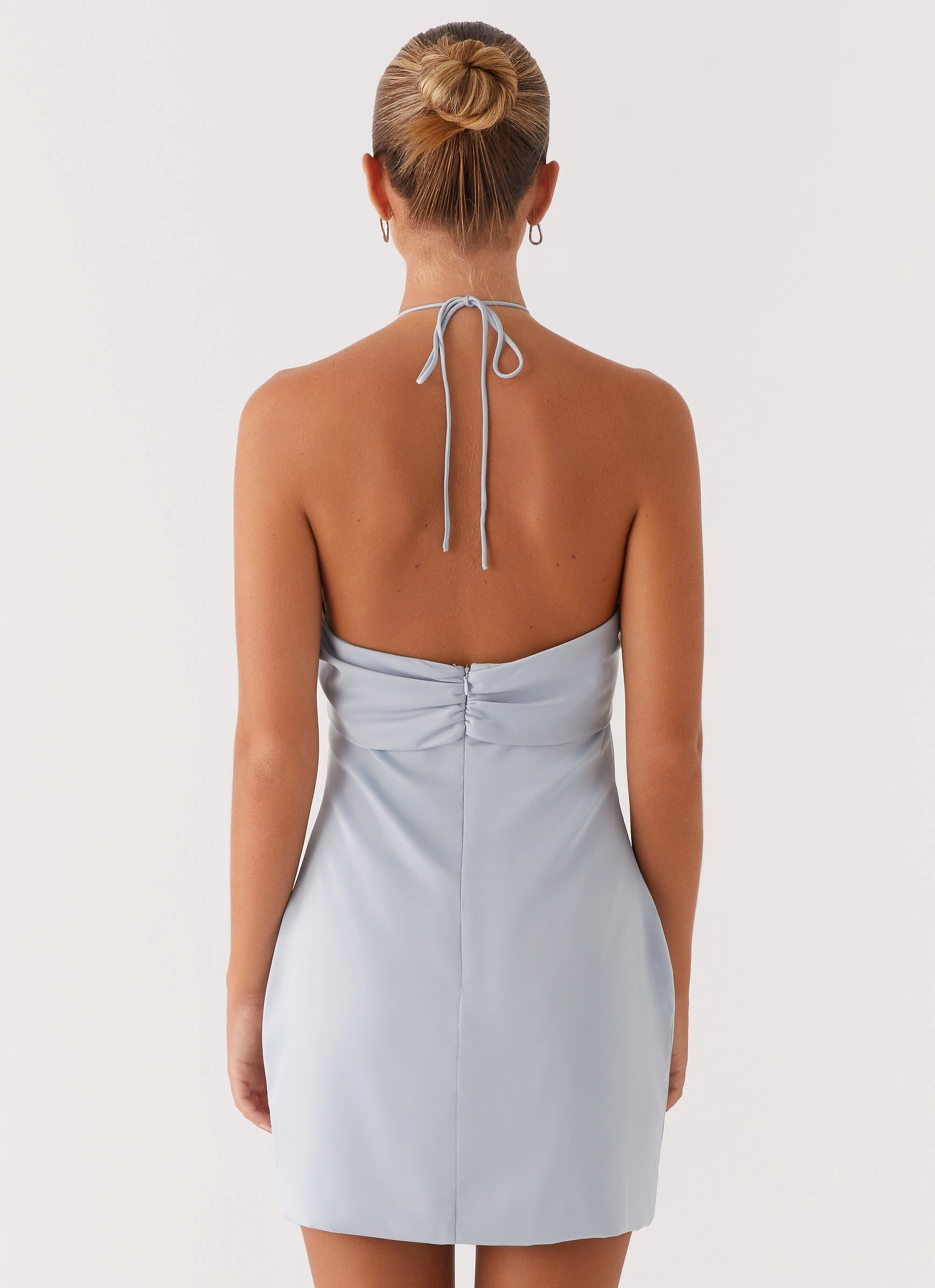 Couture Inspired Cecelia Mini Dress - Blue
