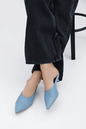 Celeste Mules Stretchable Material Multi Panel Design