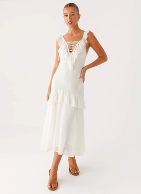Celie Midi Dress - Ivory Editor??s-Pick