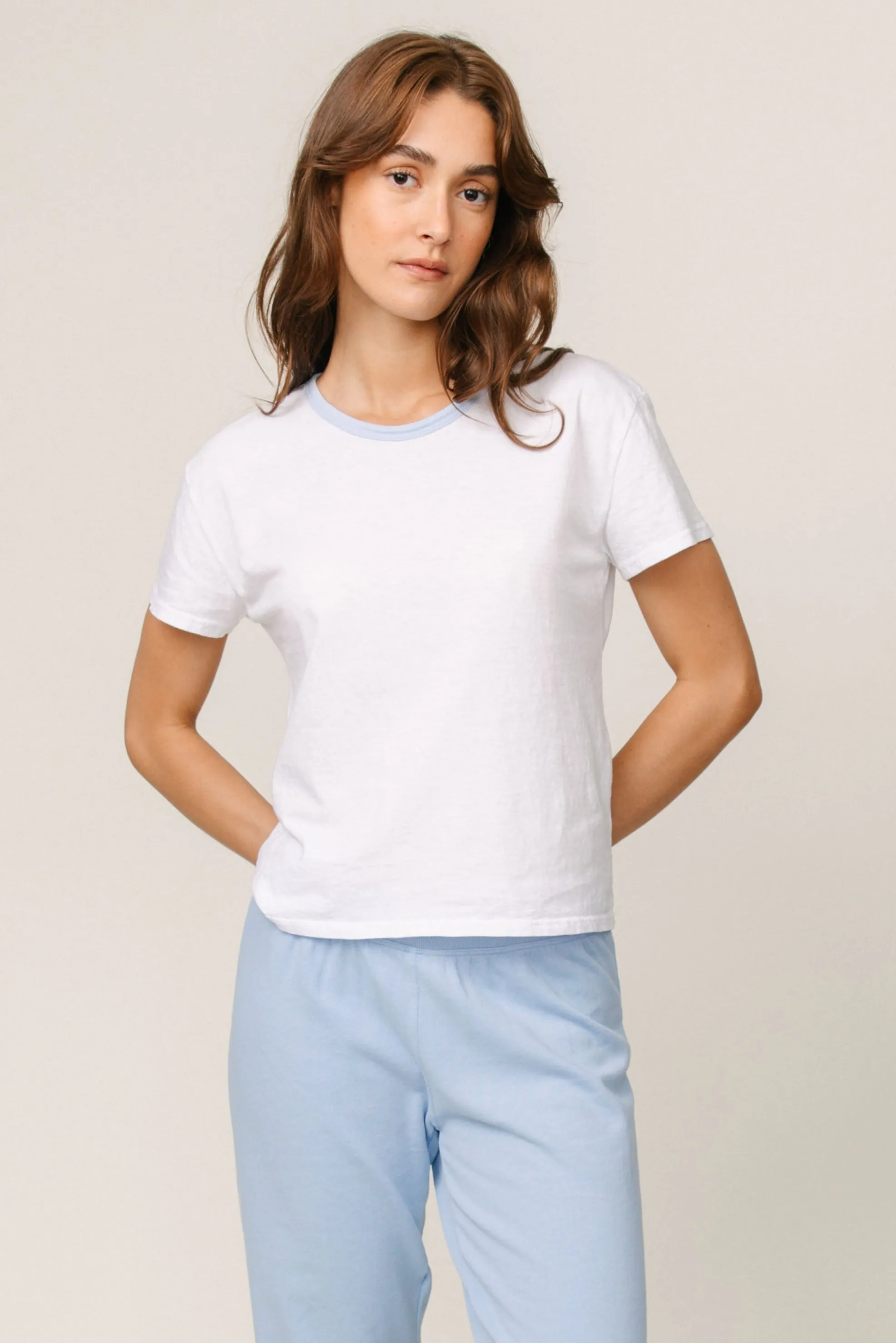 Keys Ringer Crew Neck Ethically Sourced Material